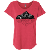 T-Shirts Vintage Red / X-Small Bear Reflection Triblend Dolman Sleeve