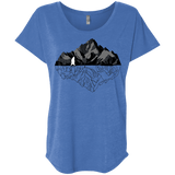 T-Shirts Vintage Royal / X-Small Bear Reflection Triblend Dolman Sleeve