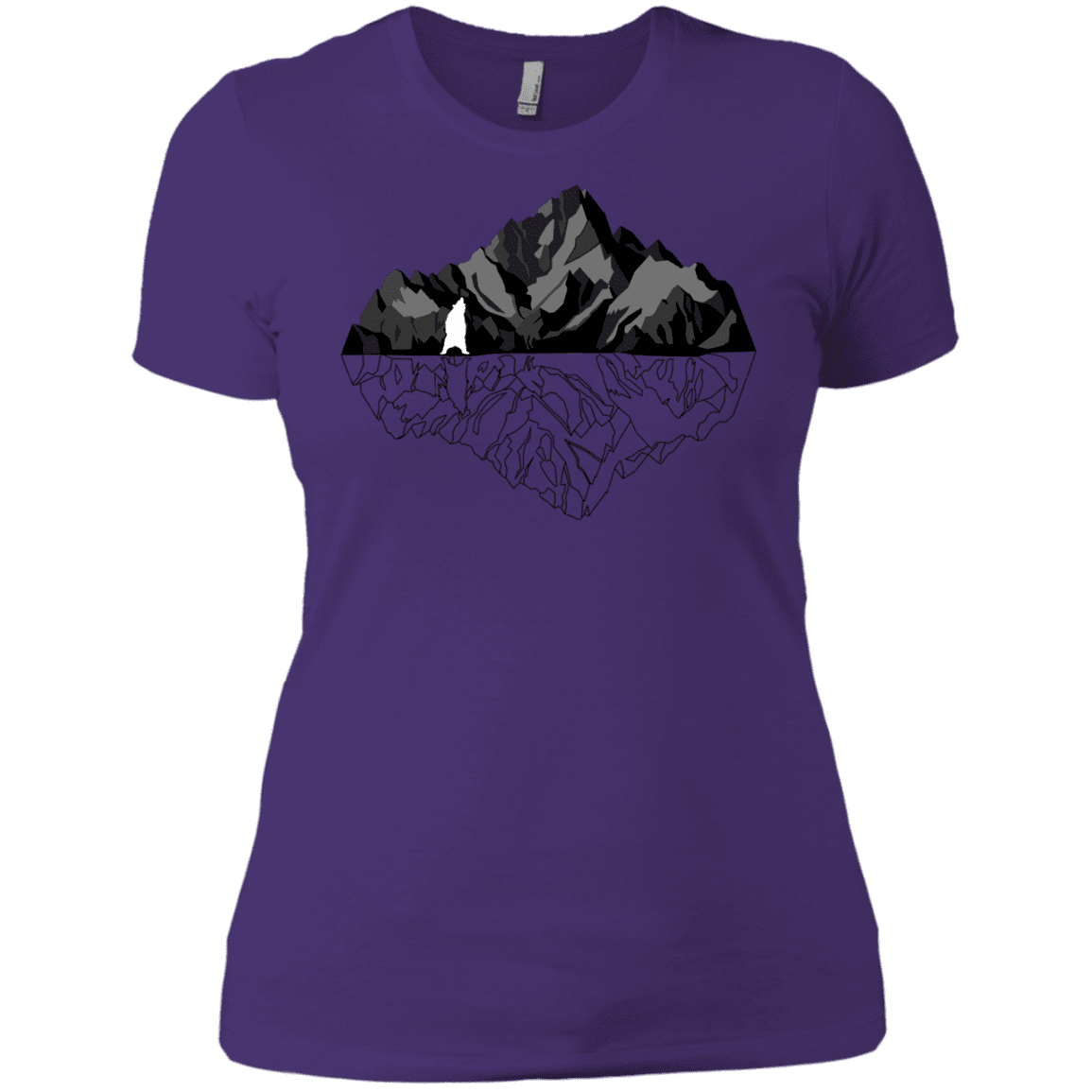 T-Shirts Purple Rush/ / X-Small Bear Reflection Women's Premium T-Shirt