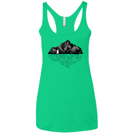 T-Shirts Envy / X-Small Bear Reflection Women's Triblend Racerback Tank