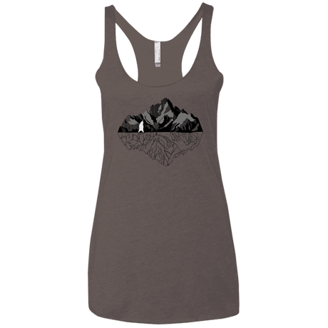 T-Shirts Macchiato / X-Small Bear Reflection Women's Triblend Racerback Tank