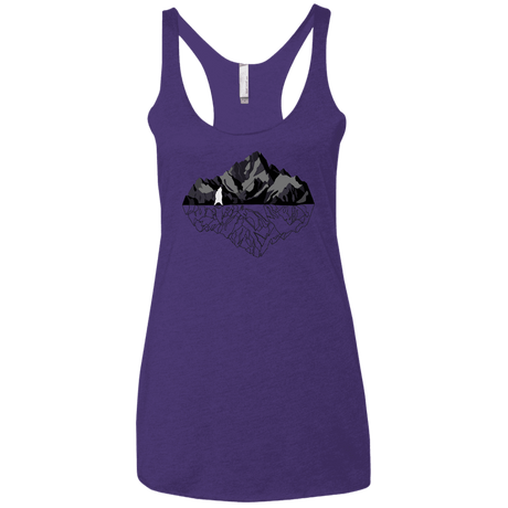 T-Shirts Purple Rush / X-Small Bear Reflection Women's Triblend Racerback Tank