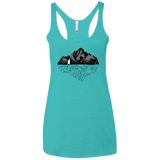 T-Shirts Tahiti Blue / X-Small Bear Reflection Women's Triblend Racerback Tank