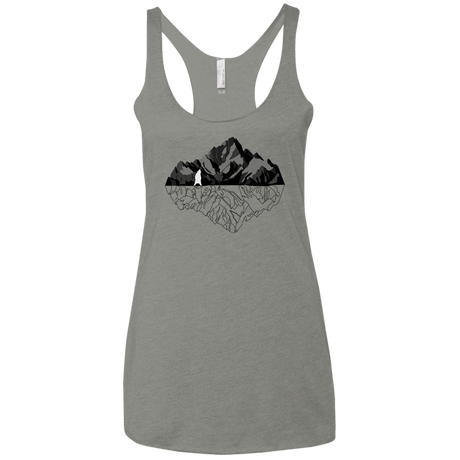 T-Shirts Venetian Grey / X-Small Bear Reflection Women's Triblend Racerback Tank