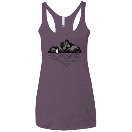 T-Shirts Vintage Purple / X-Small Bear Reflection Women's Triblend Racerback Tank