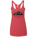 T-Shirts Vintage Red / X-Small Bear Reflection Women's Triblend Racerback Tank