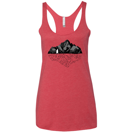 T-Shirts Vintage Red / X-Small Bear Reflection Women's Triblend Racerback Tank