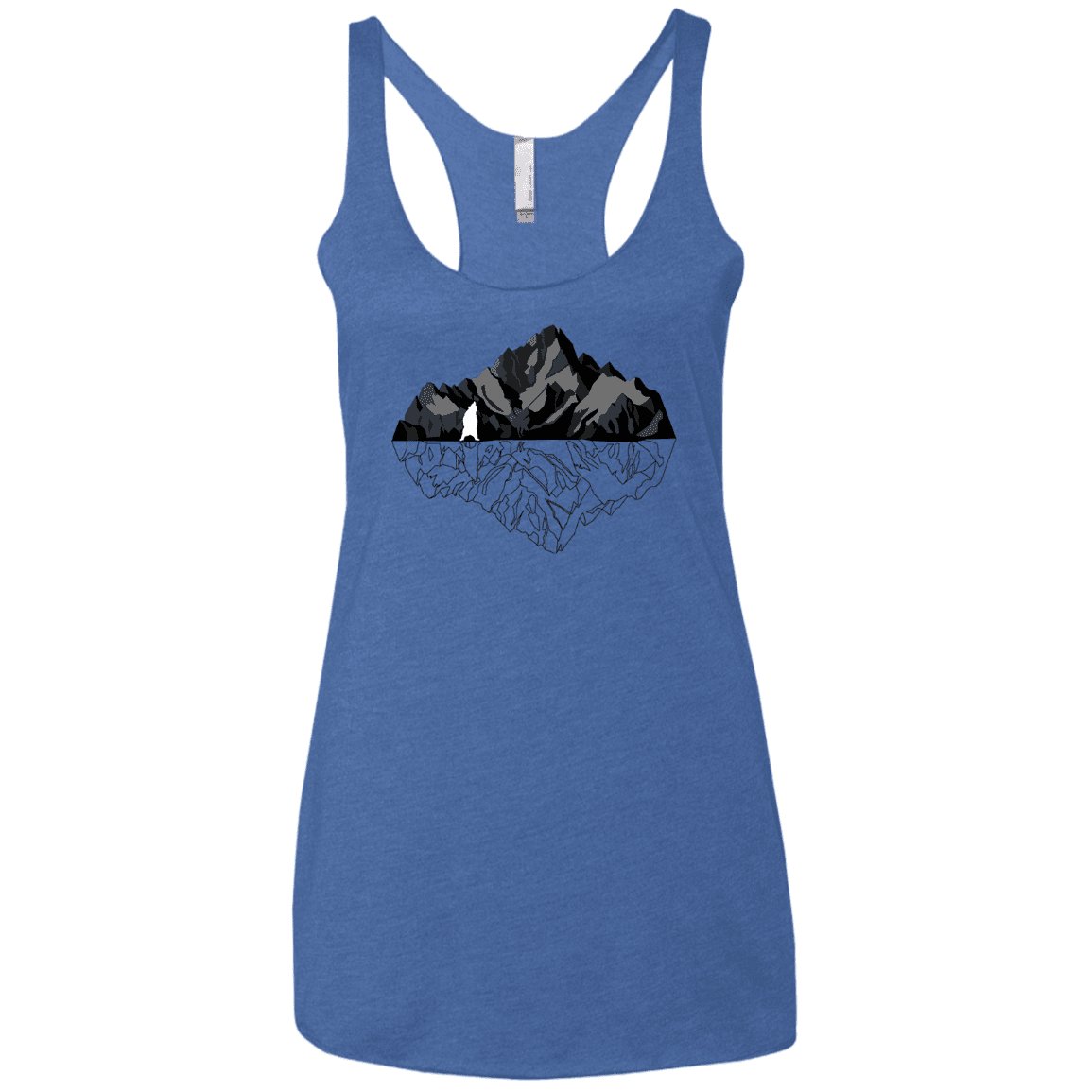 T-Shirts Vintage Royal / X-Small Bear Reflection Women's Triblend Racerback Tank