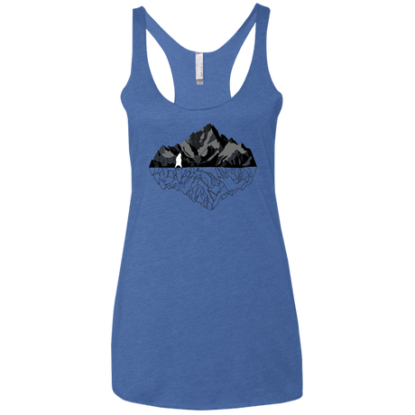 T-Shirts Vintage Royal / X-Small Bear Reflection Women's Triblend Racerback Tank