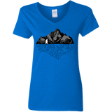 T-Shirts Royal / S Bear Reflection Women's V-Neck T-Shirt