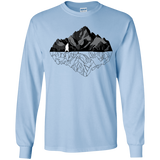 T-Shirts Light Blue / YS Bear Reflection Youth Long Sleeve T-Shirt