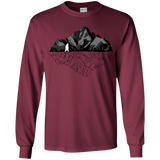 T-Shirts Maroon / YS Bear Reflection Youth Long Sleeve T-Shirt