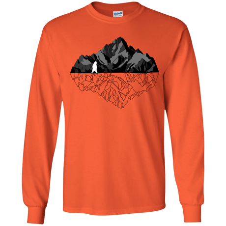 T-Shirts Orange / YS Bear Reflection Youth Long Sleeve T-Shirt