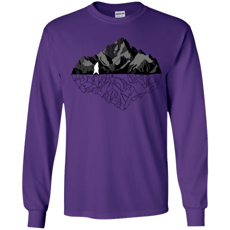 T-Shirts Purple / YS Bear Reflection Youth Long Sleeve T-Shirt