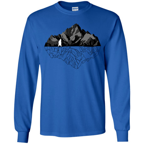 T-Shirts Royal / YS Bear Reflection Youth Long Sleeve T-Shirt