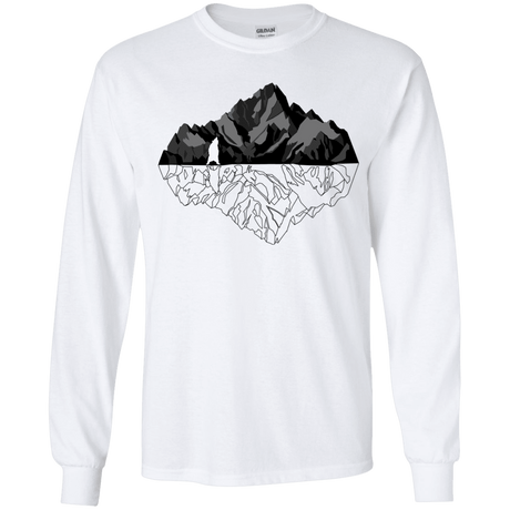 T-Shirts White / YS Bear Reflection Youth Long Sleeve T-Shirt
