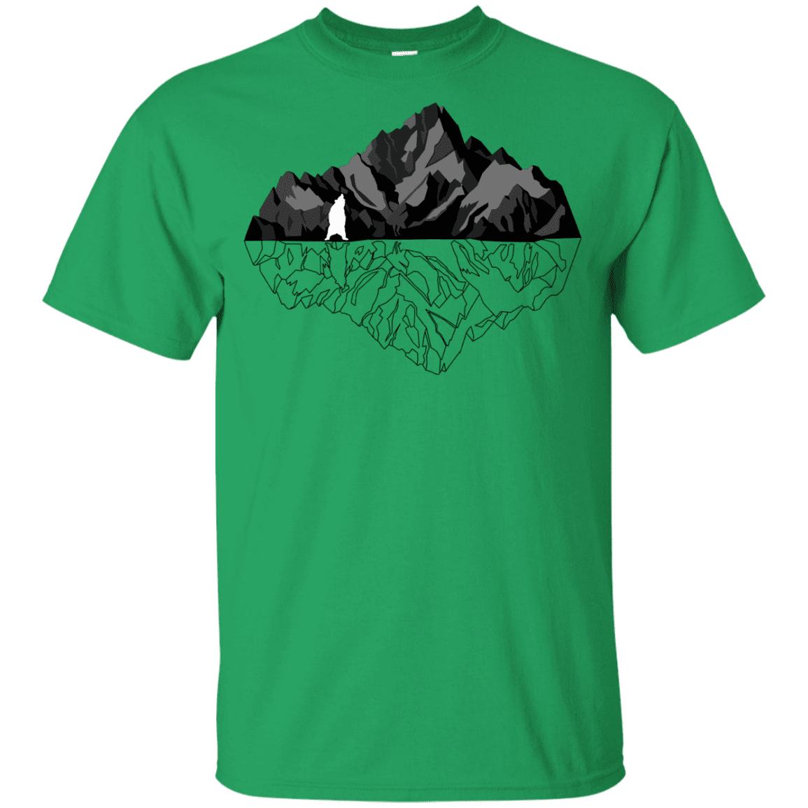 T-Shirts Irish Green / YXS Bear Reflection Youth T-Shirt