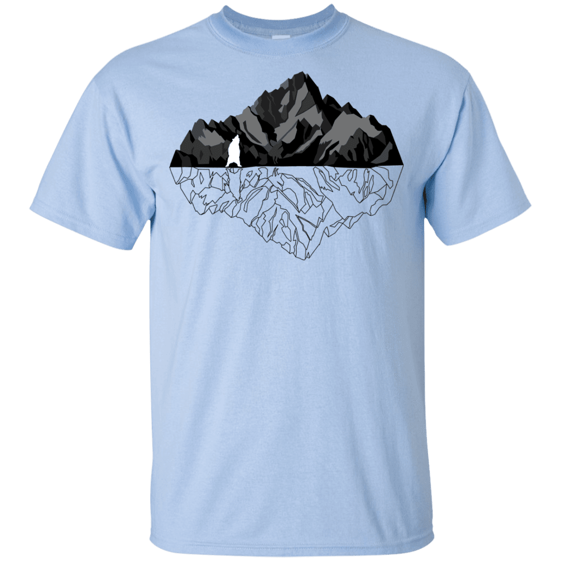 T-Shirts Light Blue / YXS Bear Reflection Youth T-Shirt