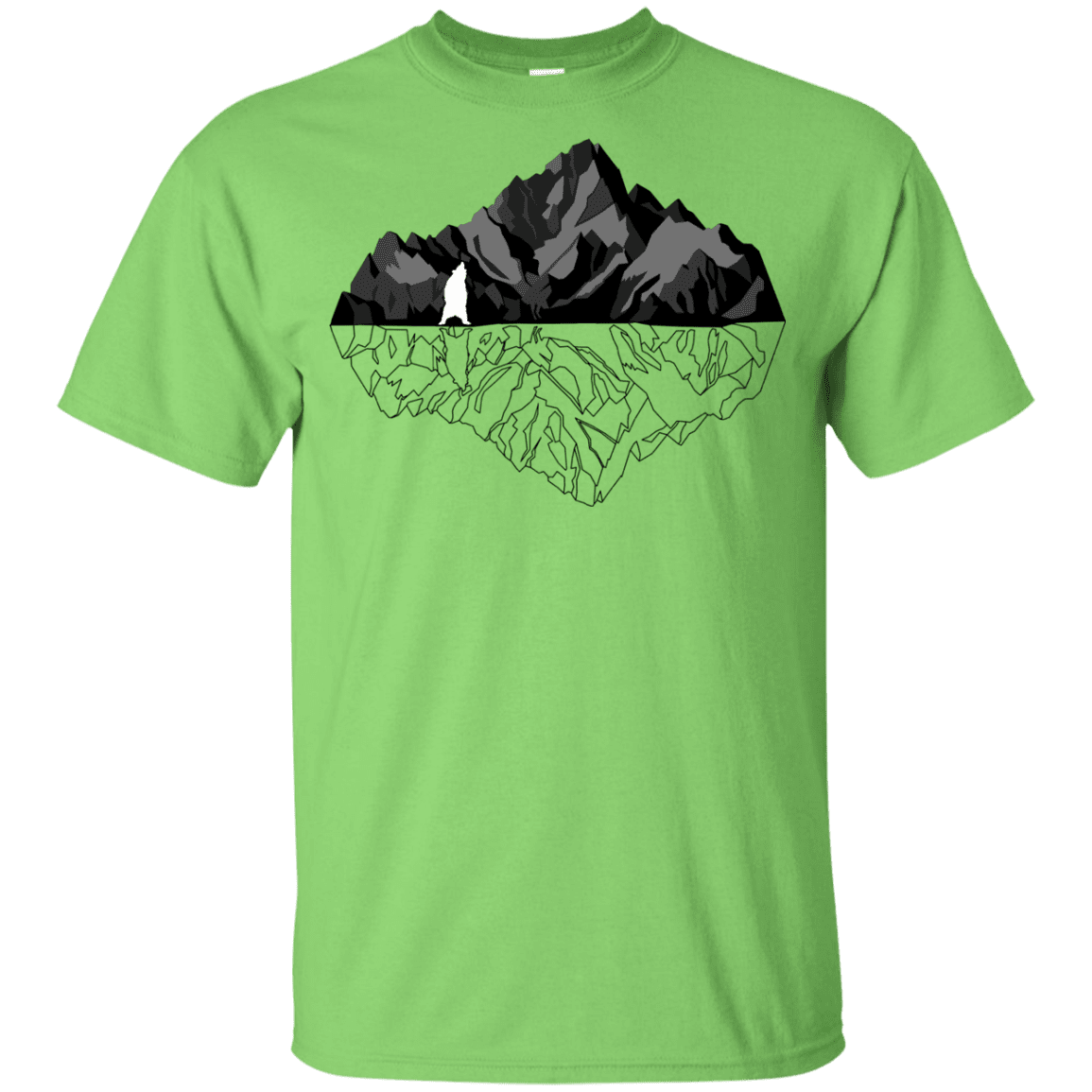 T-Shirts Lime / YXS Bear Reflection Youth T-Shirt