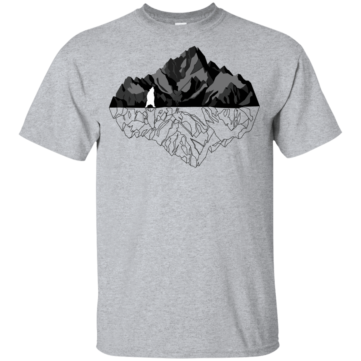 T-Shirts Sport Grey / YXS Bear Reflection Youth T-Shirt