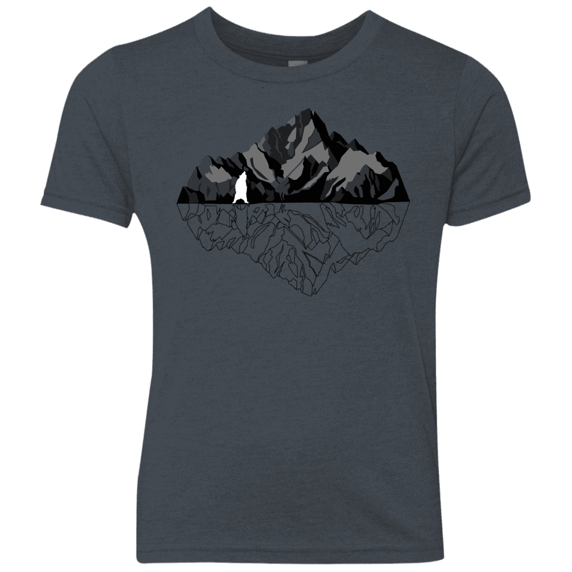 T-Shirts Vintage Navy / YXS Bear Reflection Youth Triblend T-Shirt