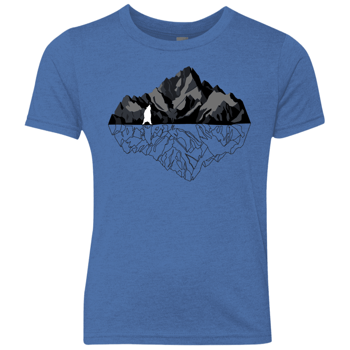 T-Shirts Vintage Royal / YXS Bear Reflection Youth Triblend T-Shirt