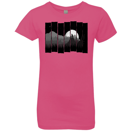 T-Shirts Hot Pink / YXS Bear Slats Girls Premium T-Shirt