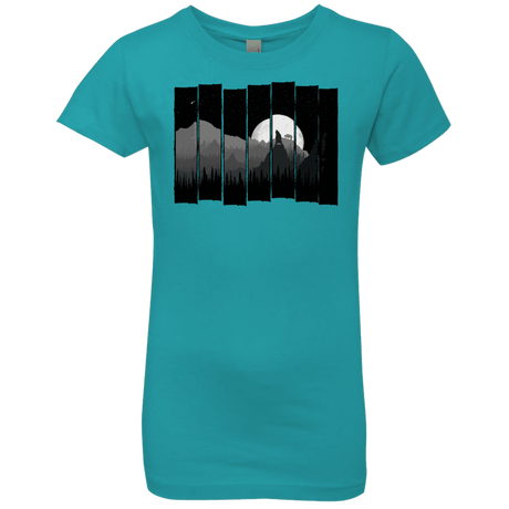 T-Shirts Tahiti Blue / YXS Bear Slats Girls Premium T-Shirt