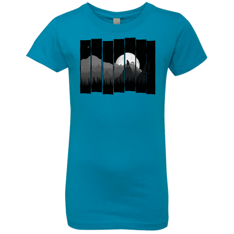 T-Shirts Turquoise / YXS Bear Slats Girls Premium T-Shirt