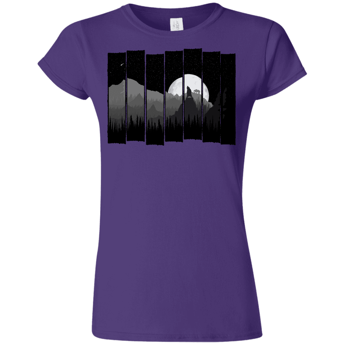 T-Shirts Purple / S Bear Slats Junior Slimmer-Fit T-Shirt