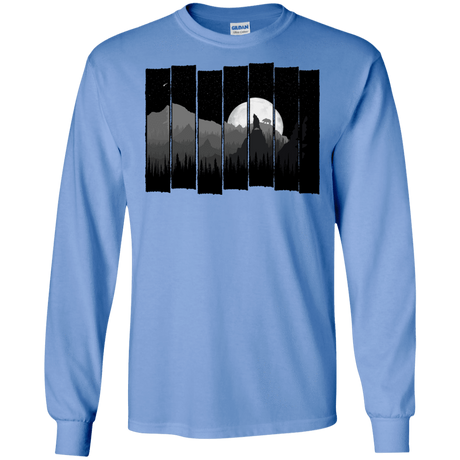 T-Shirts Carolina Blue / S Bear Slats Men's Long Sleeve T-Shirt