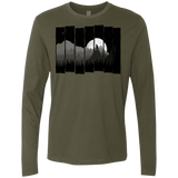 T-Shirts Military Green / S Bear Slats Men's Premium Long Sleeve