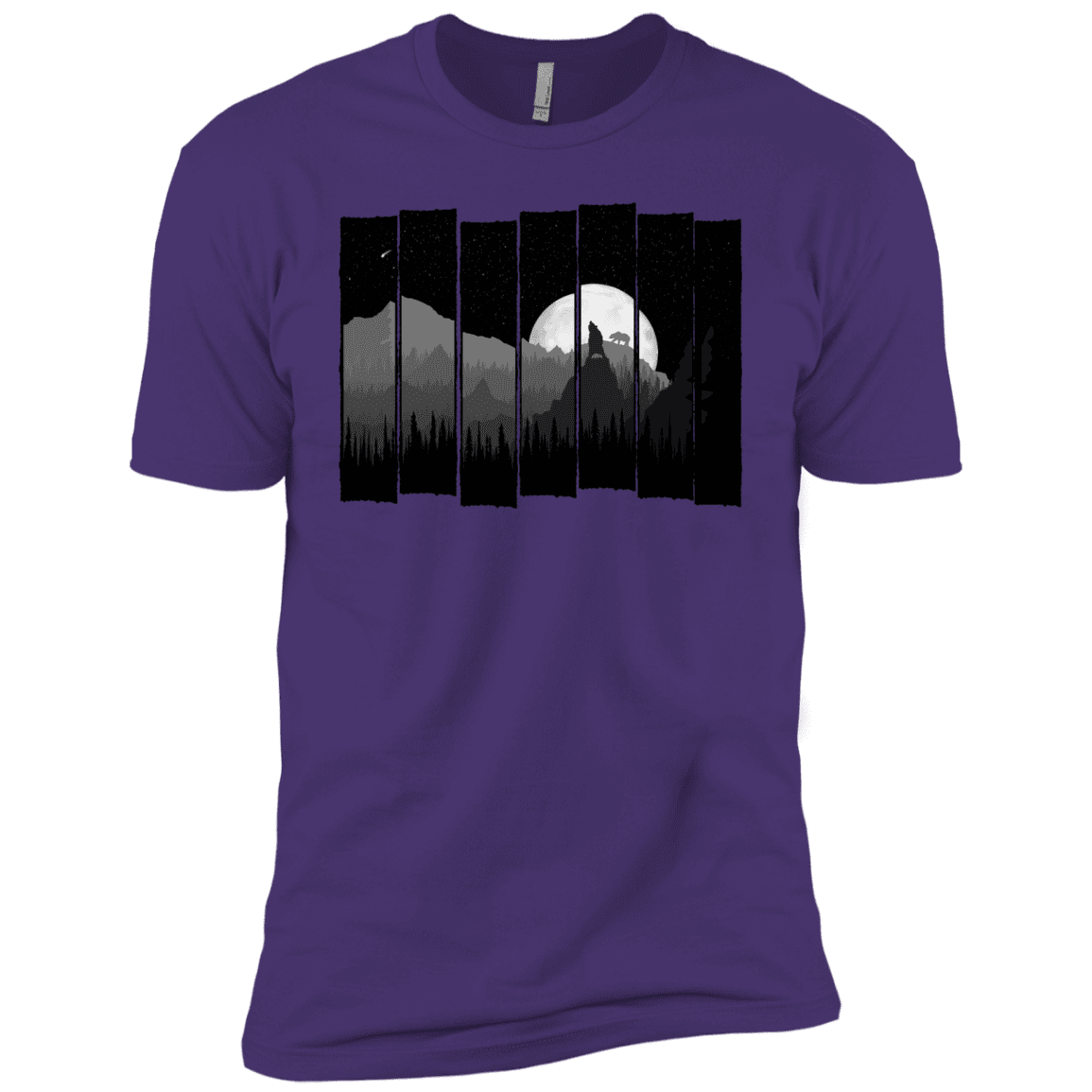 T-Shirts Purple Rush/ / X-Small Bear Slats Men's Premium T-Shirt