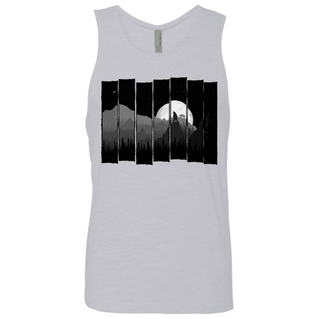 T-Shirts Heather Grey / S Bear Slats Men's Premium Tank Top