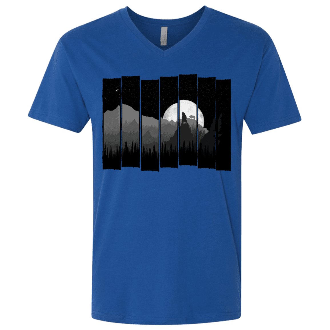 T-Shirts Royal / X-Small Bear Slats Men's Premium V-Neck