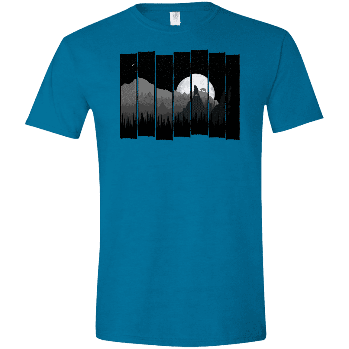 T-Shirts Antique Sapphire / S Bear Slats Men's Semi-Fitted Softstyle