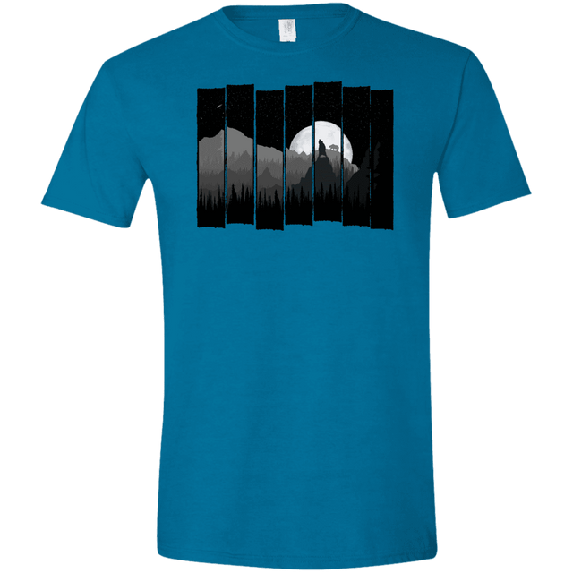 T-Shirts Antique Sapphire / S Bear Slats Men's Semi-Fitted Softstyle