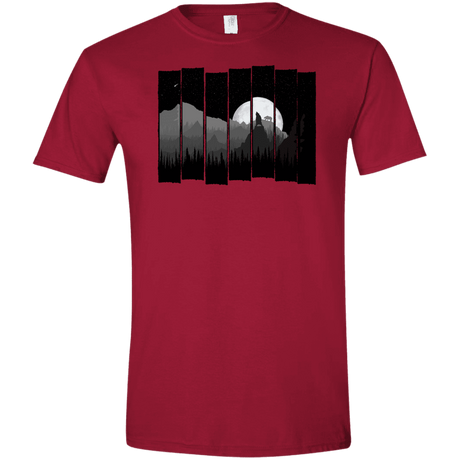 T-Shirts Cardinal Red / S Bear Slats Men's Semi-Fitted Softstyle