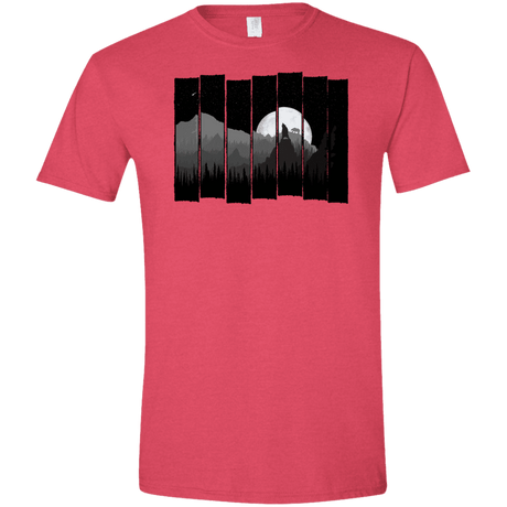 T-Shirts Heather Red / S Bear Slats Men's Semi-Fitted Softstyle