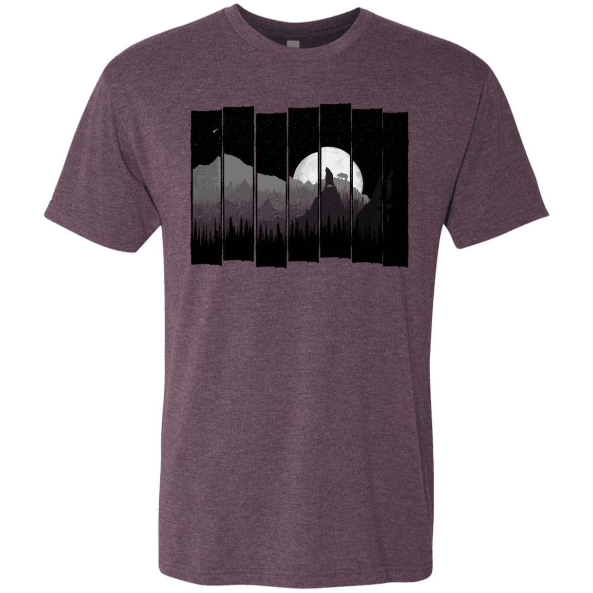 T-Shirts Vintage Purple / S Bear Slats Men's Triblend T-Shirt