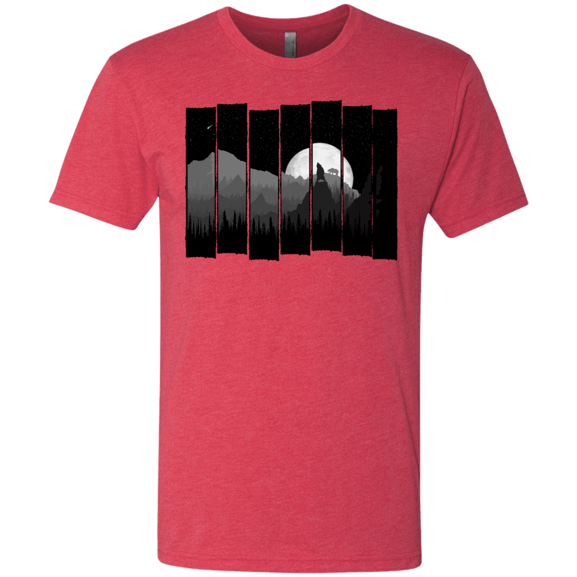 T-Shirts Vintage Red / S Bear Slats Men's Triblend T-Shirt