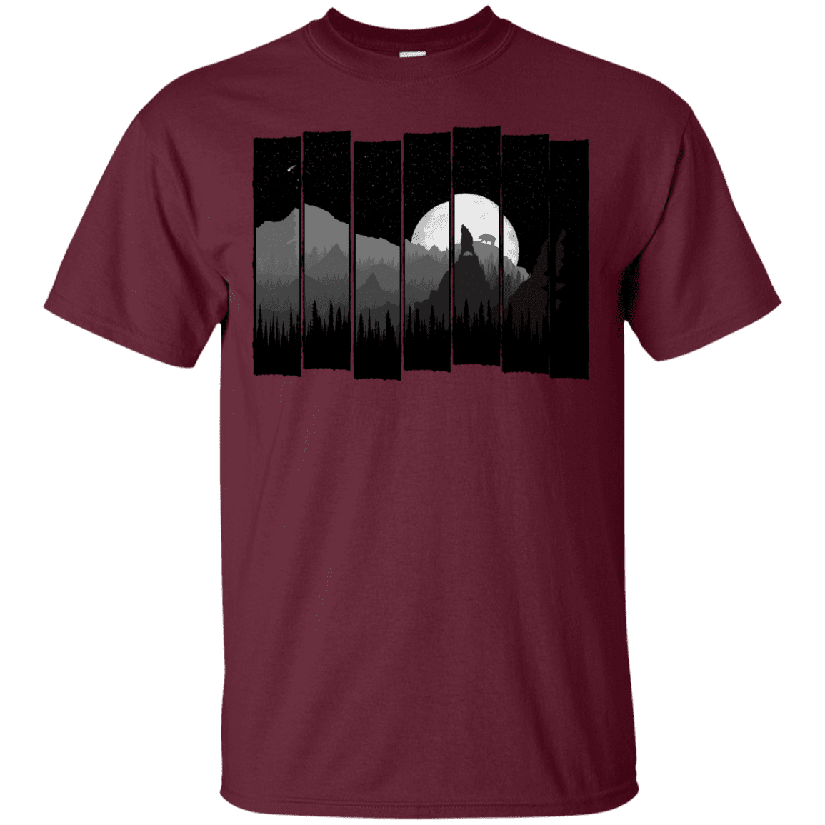 T-Shirts Maroon / S Bear Slats T-Shirt