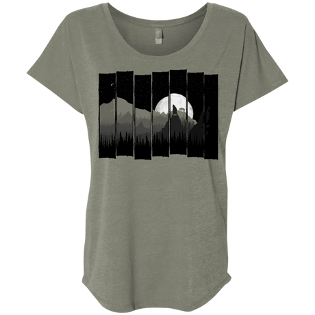 T-Shirts Venetian Grey / X-Small Bear Slats Triblend Dolman Sleeve