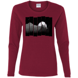 T-Shirts Cardinal / S Bear Slats Women's Long Sleeve T-Shirt