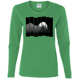T-Shirts Irish Green / S Bear Slats Women's Long Sleeve T-Shirt
