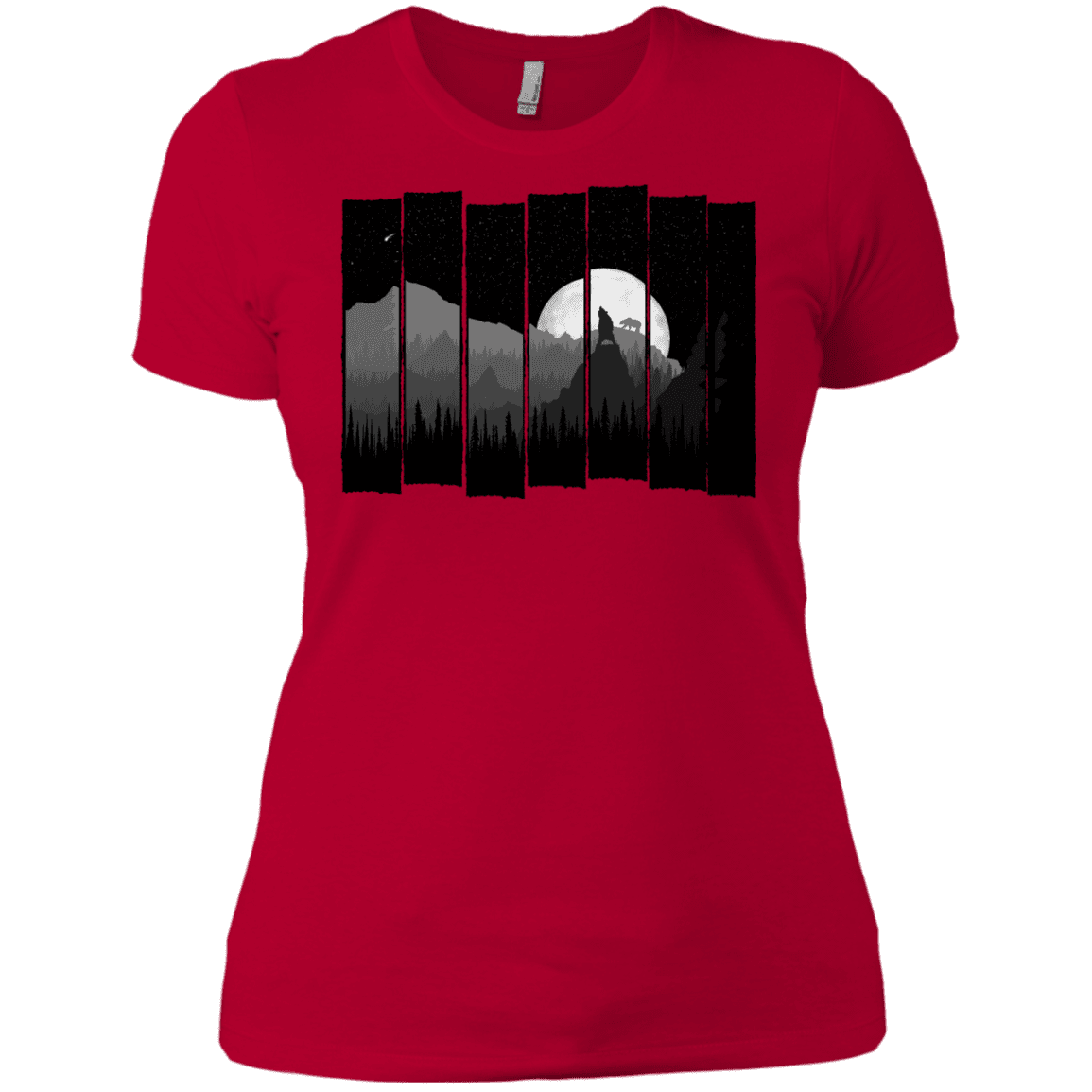 T-Shirts Red / X-Small Bear Slats Women's Premium T-Shirt