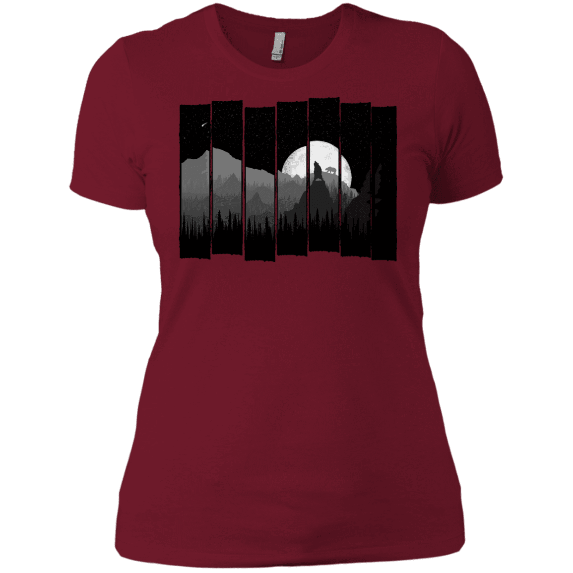 T-Shirts Scarlet / X-Small Bear Slats Women's Premium T-Shirt