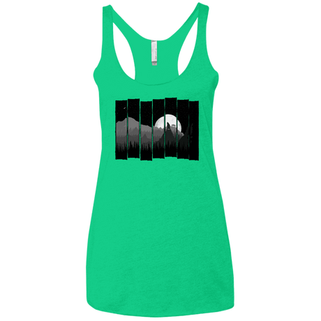 T-Shirts Envy / X-Small Bear Slats Women's Triblend Racerback Tank