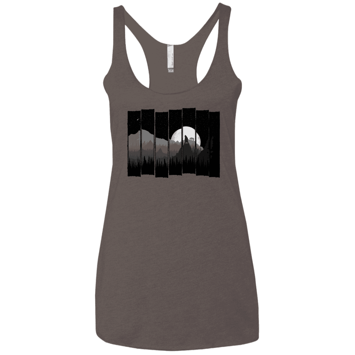 T-Shirts Macchiato / X-Small Bear Slats Women's Triblend Racerback Tank