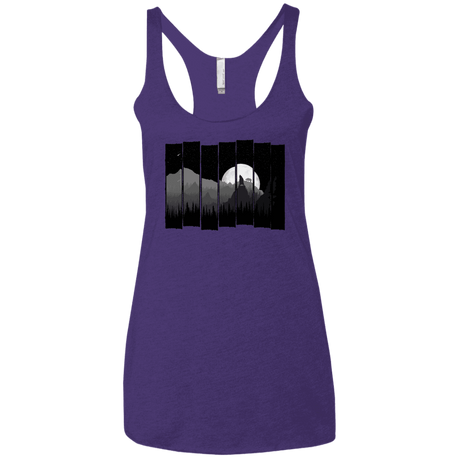 T-Shirts Purple Rush / X-Small Bear Slats Women's Triblend Racerback Tank